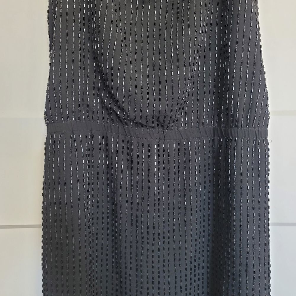 Ann Taylor spaghetti strap beaded black dress - Picture 11 of 12